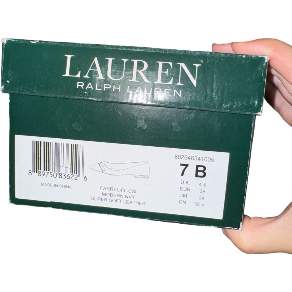 Women’s Lauren Ralph Lauren Navy “Farrel” Flats - 7B - Picture 4 of 12